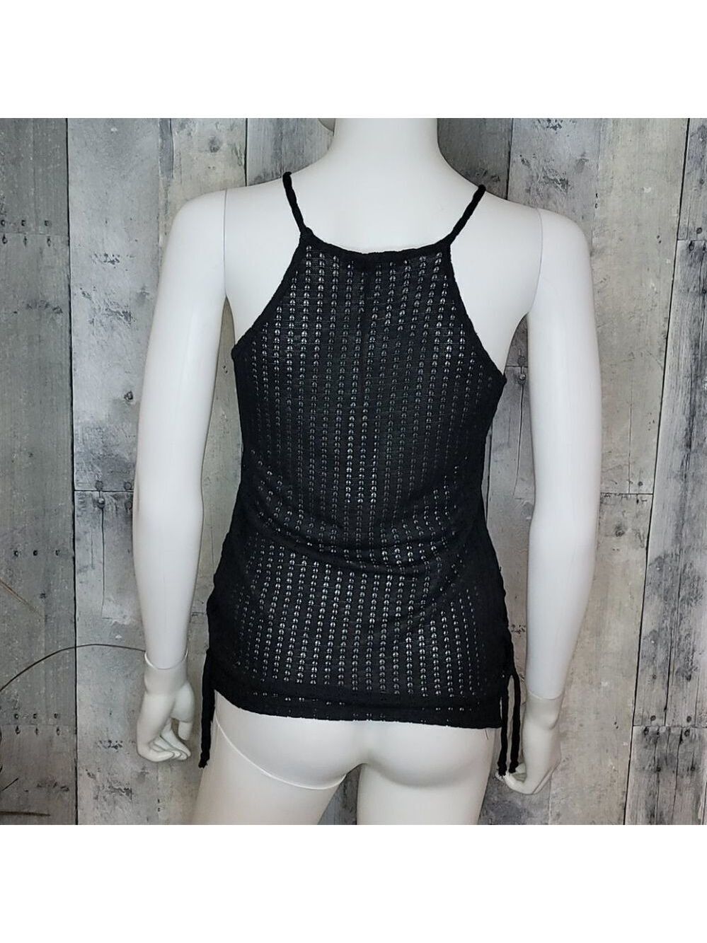 RED Haute Crochet top with side tie